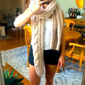 Abercrombie Pink Wool Scarf